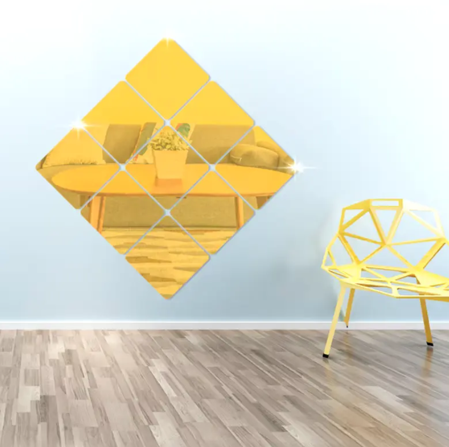 ESPEJOS LAMINAS DECORATIVAS DORADAS 10 U